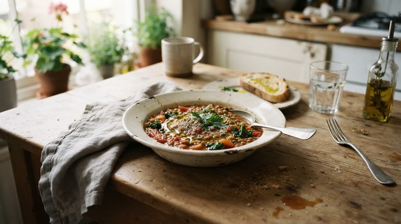 Lentil Soup High Protein Vegan Recipe That's Actually Good for You