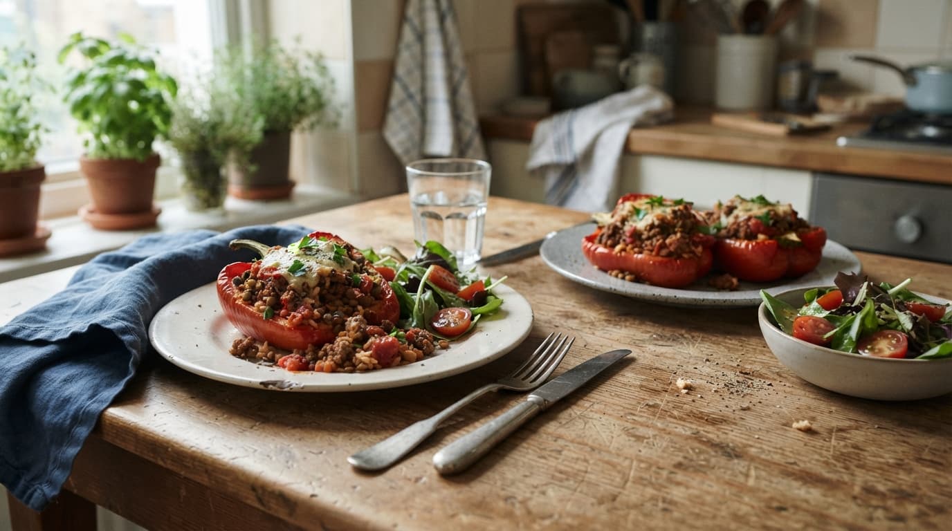 How to Make Stuffed Bell Peppers Healthy Recipe — The Healthiest Version