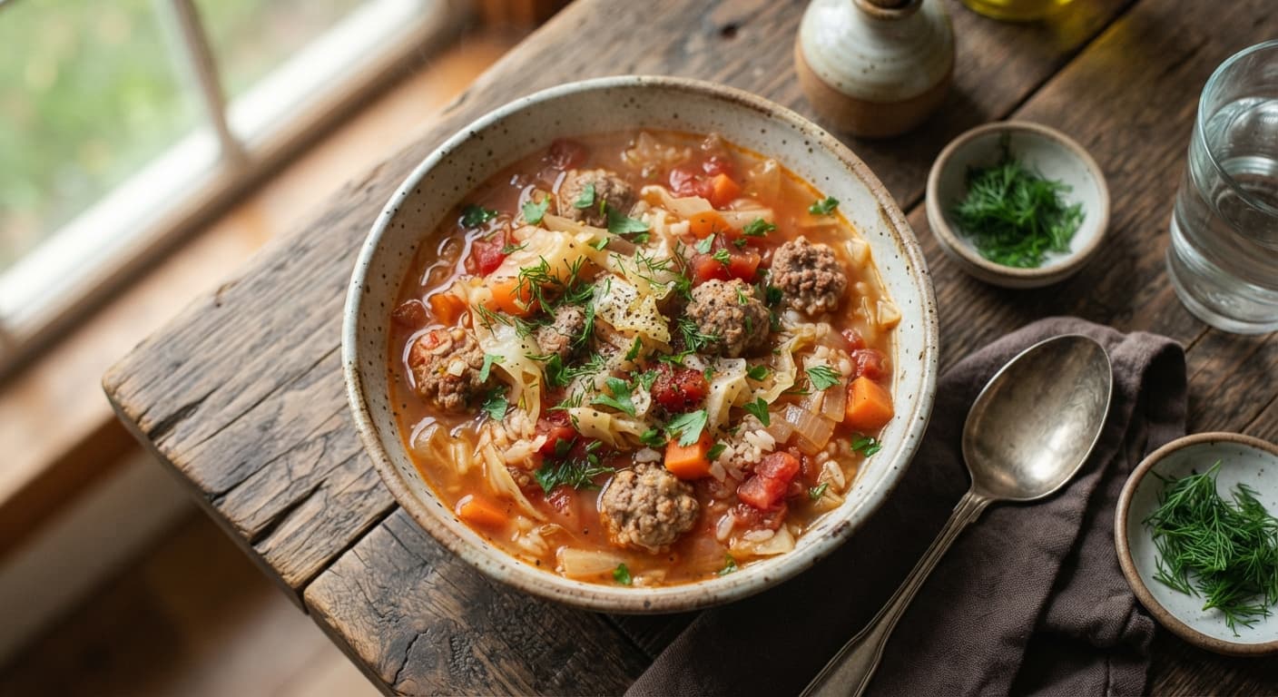 Cabbage Roll Soup (One-Pot Recipe)