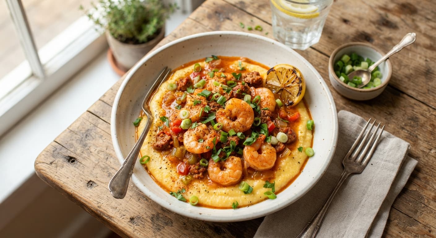 Cajun Shrimp and Grits (Southern Classic)