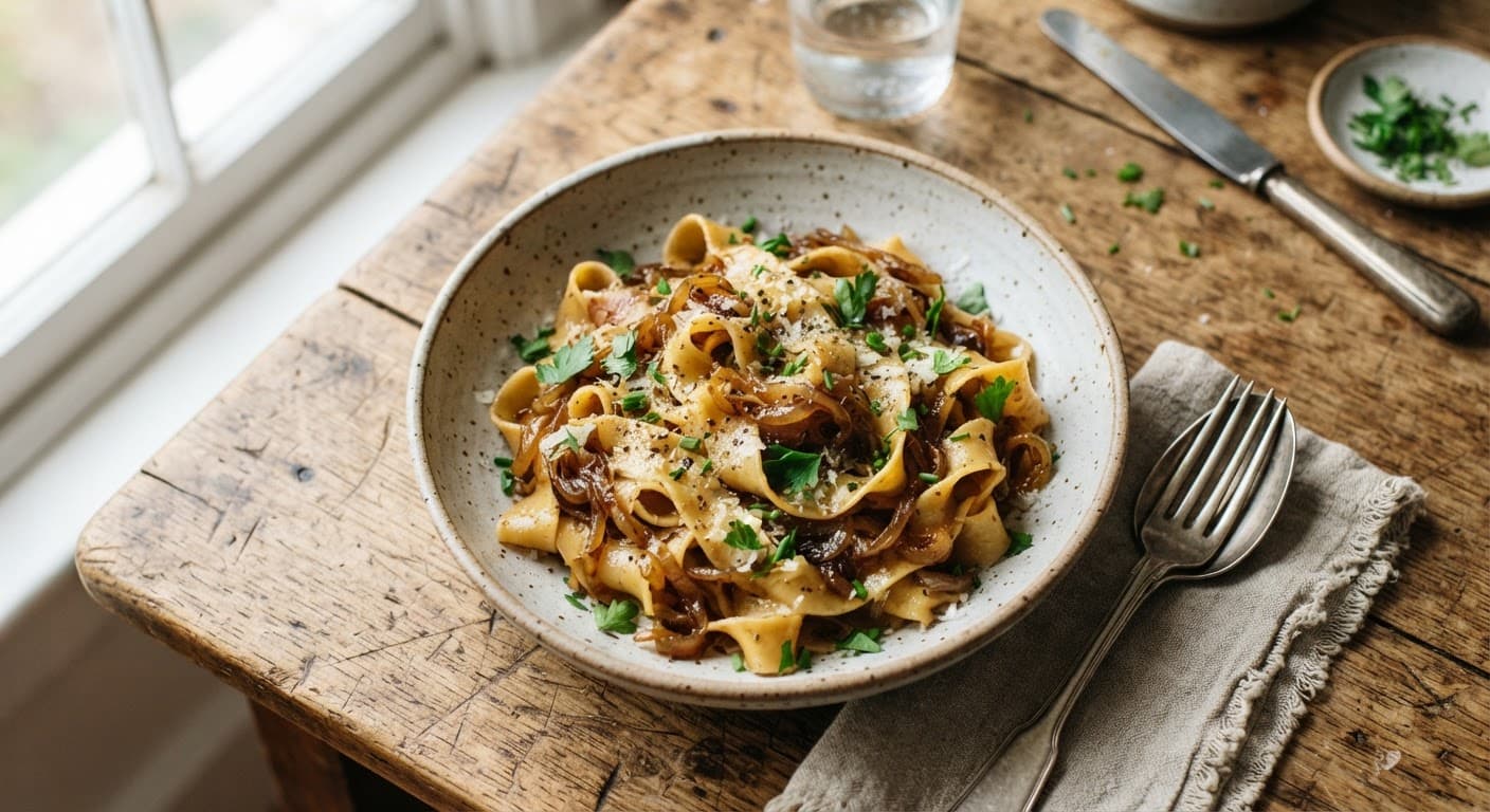 Caramelized Onion Pasta (Rich & Creamy)