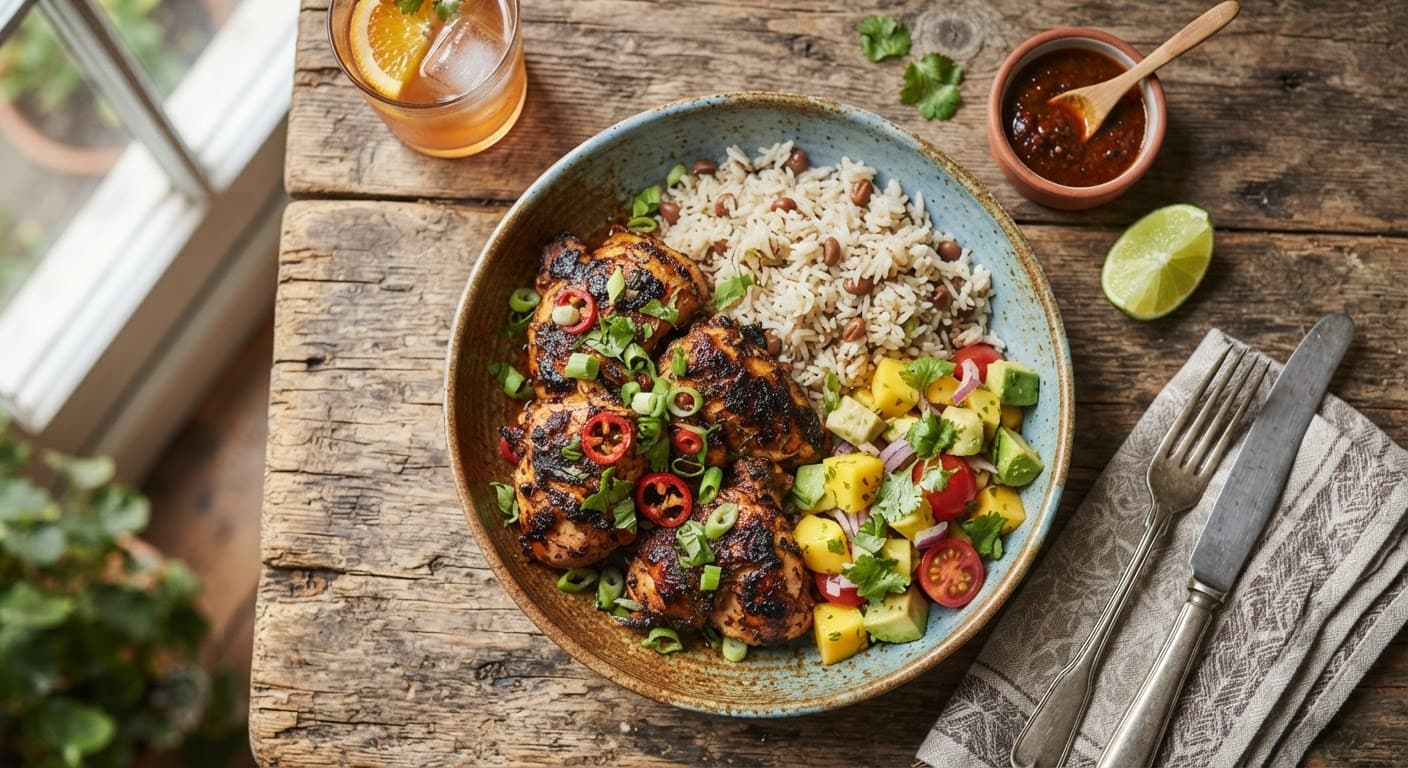 Caribbean Jerk Chicken (Grilled & Spiced)