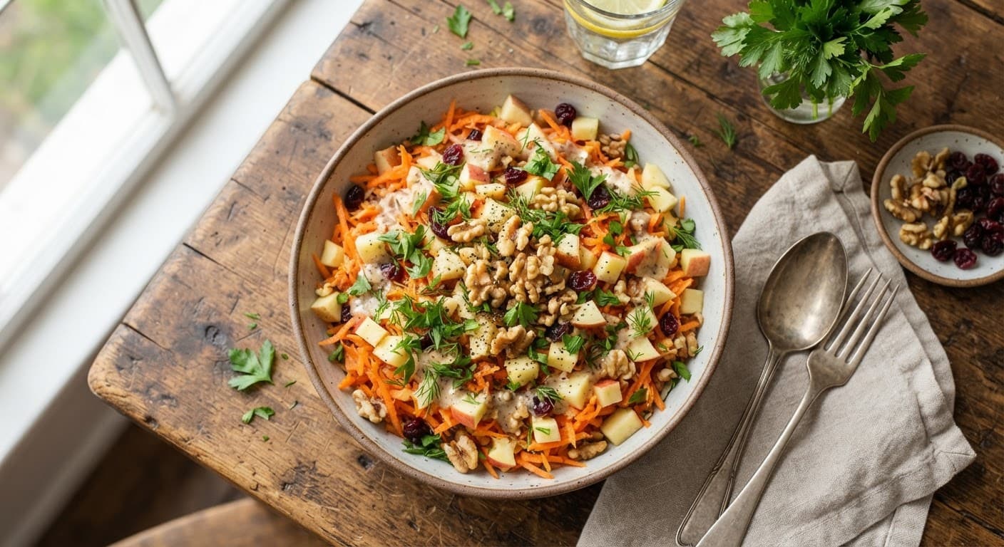 Healthy Carrot Apple Salad (15 Minutes)