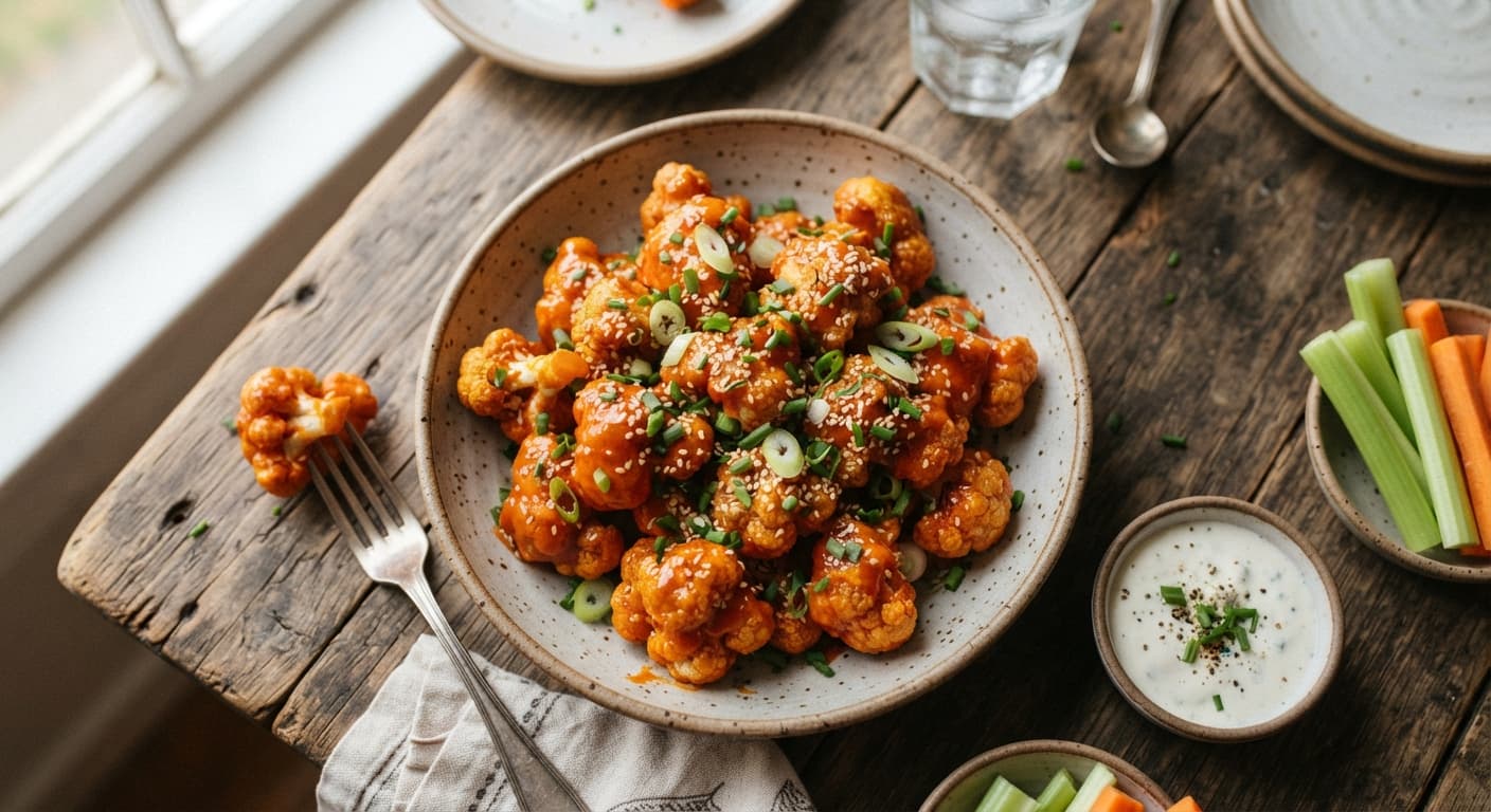 Crispy Cauliflower Buffalo Wings