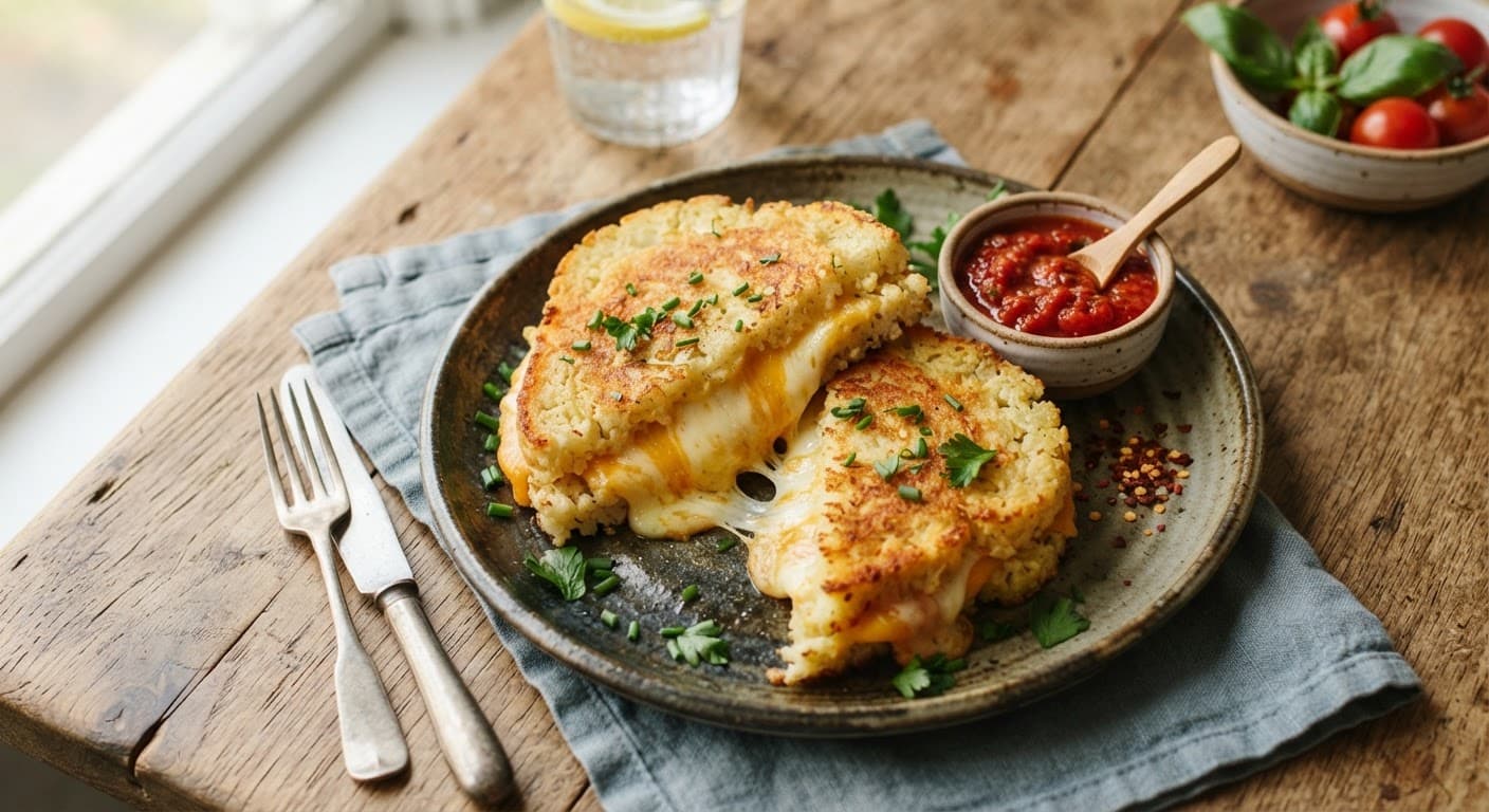 Cauliflower Grilled Cheese (Low-Carb Recipe)
