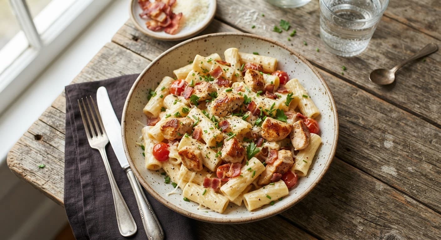 Chicken Bacon Ranch Pasta