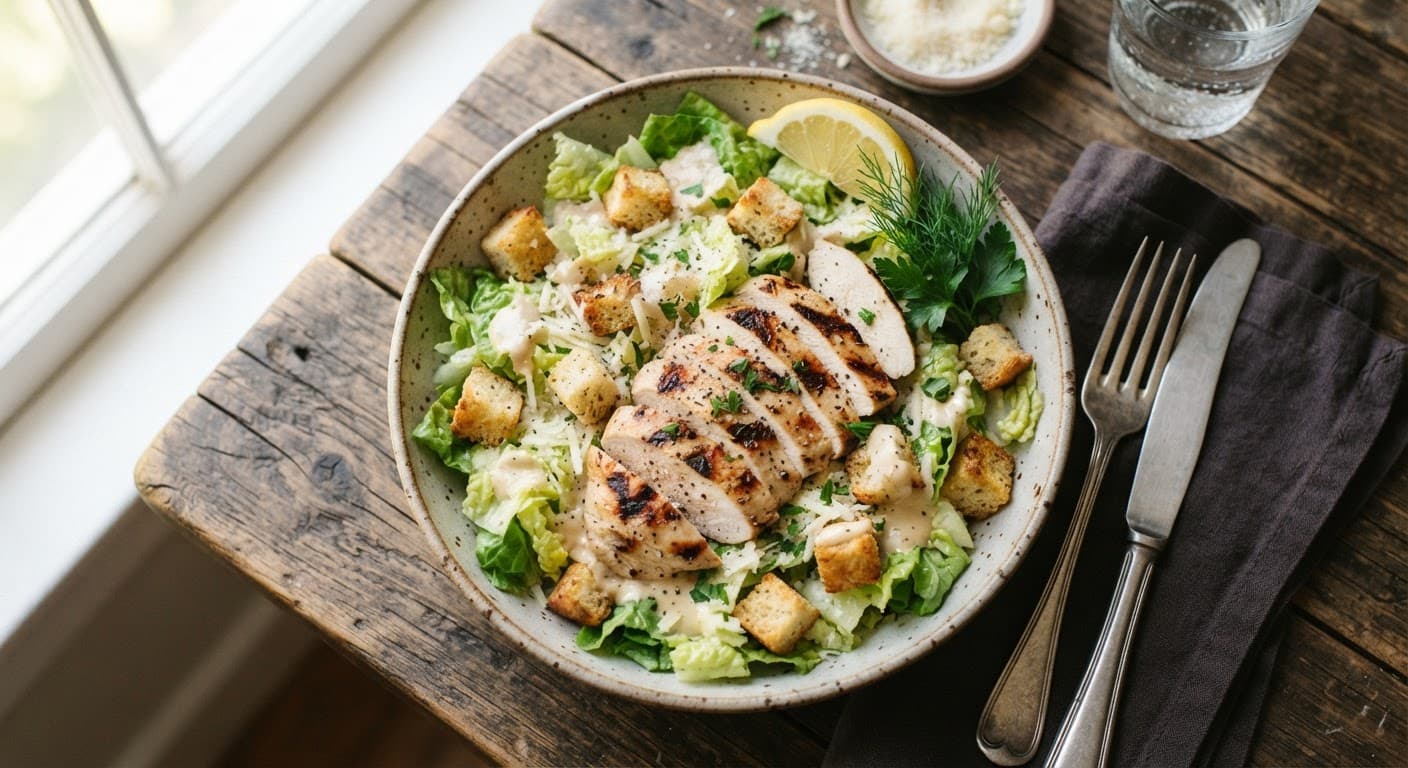 Easy Chicken Caesar Salad