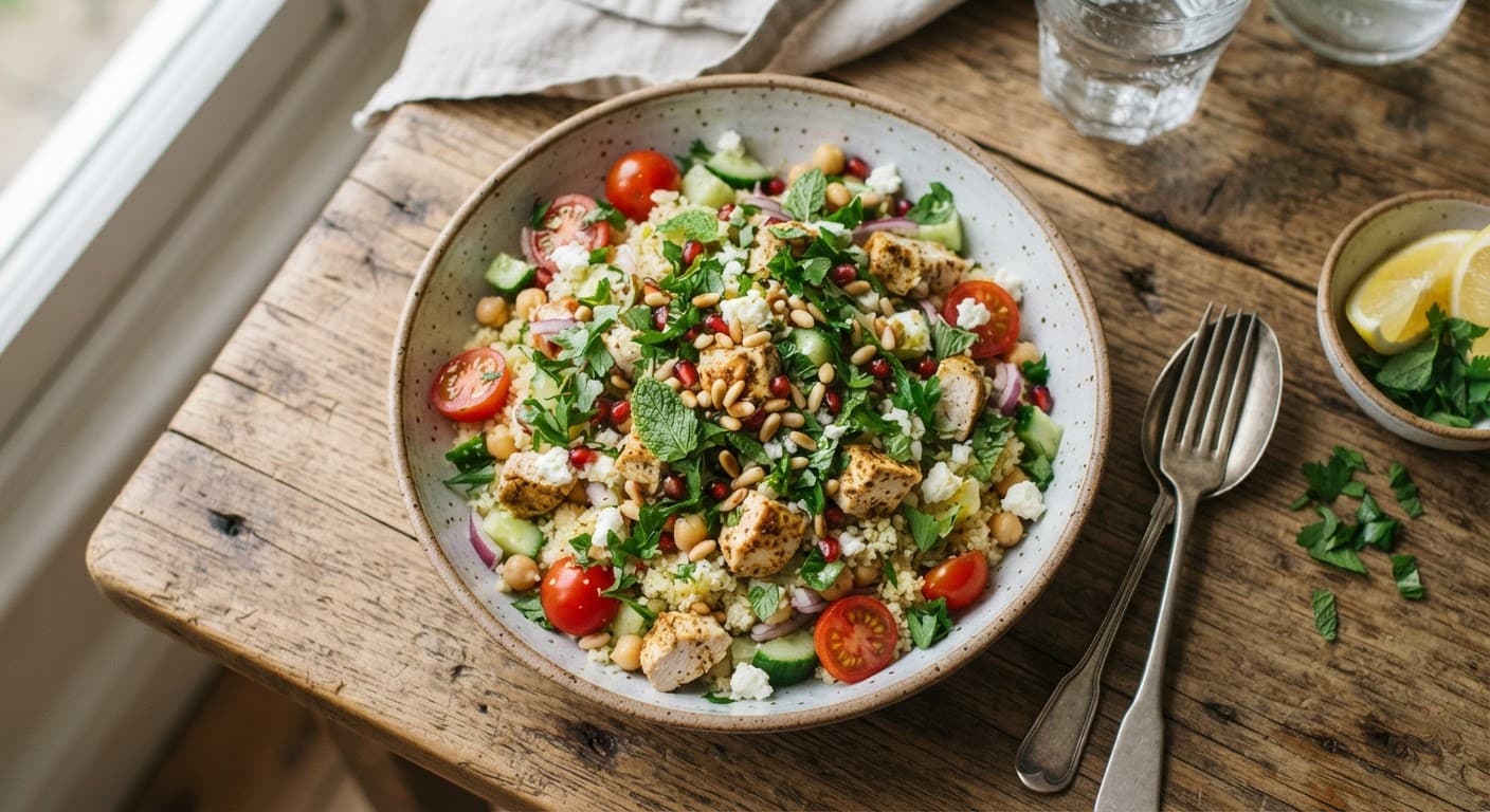 Easy Chicken Couscous Salad