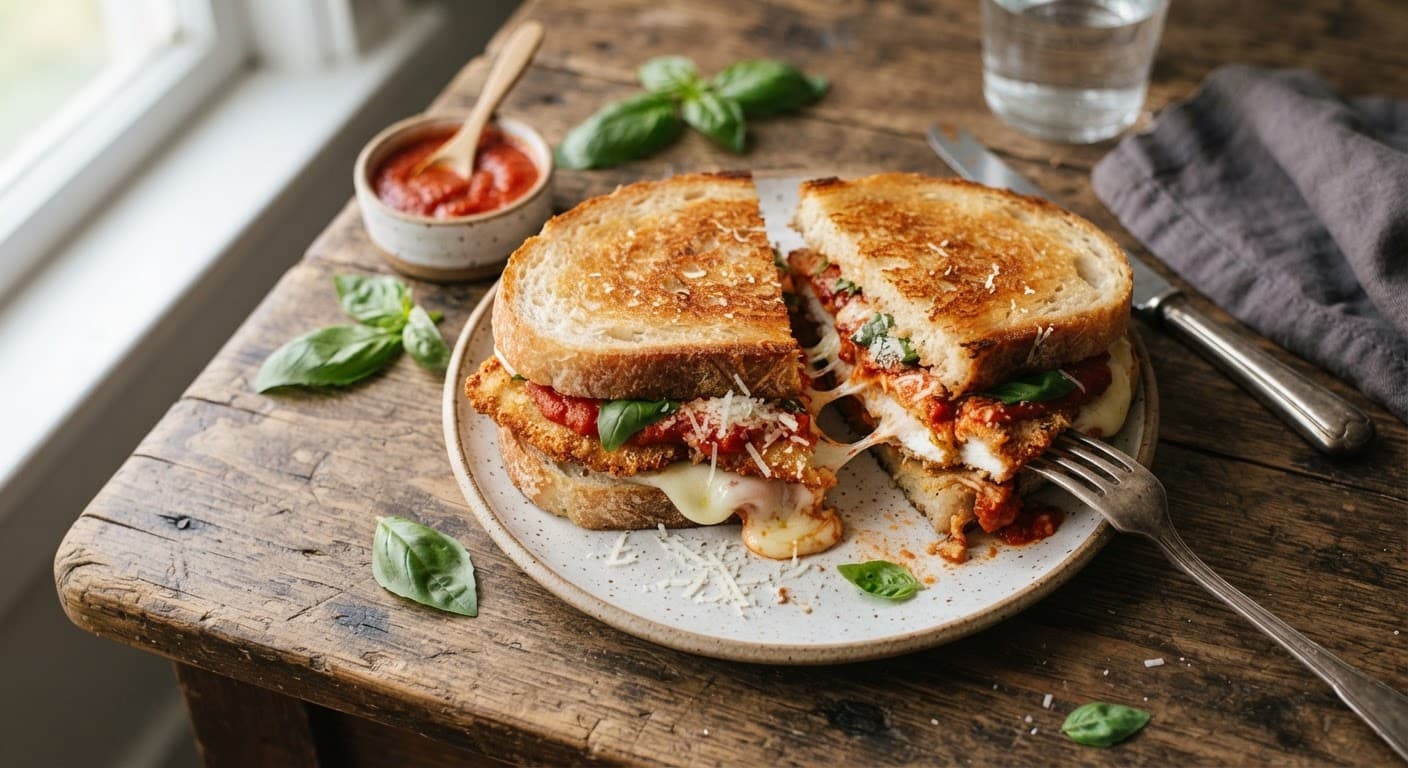 Chicken Parmesan Grilled Cheese