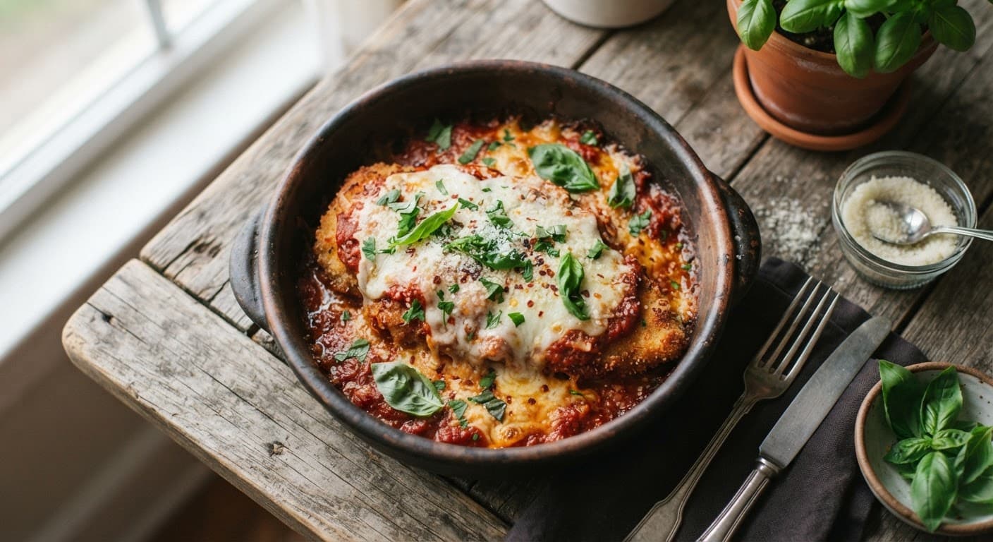 Chicken Parmigiana (Parmesan)