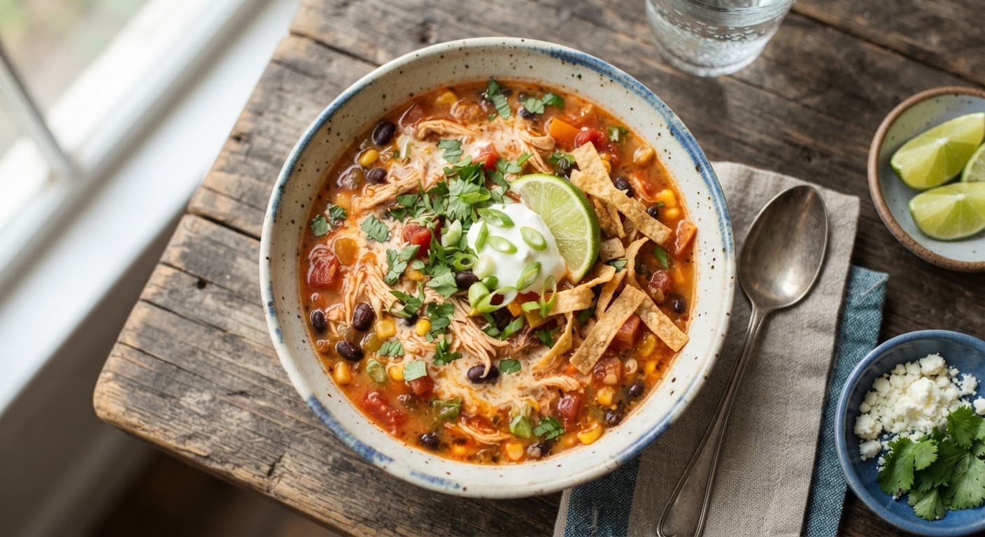 Chicken Taco Soup with Cream Cheese