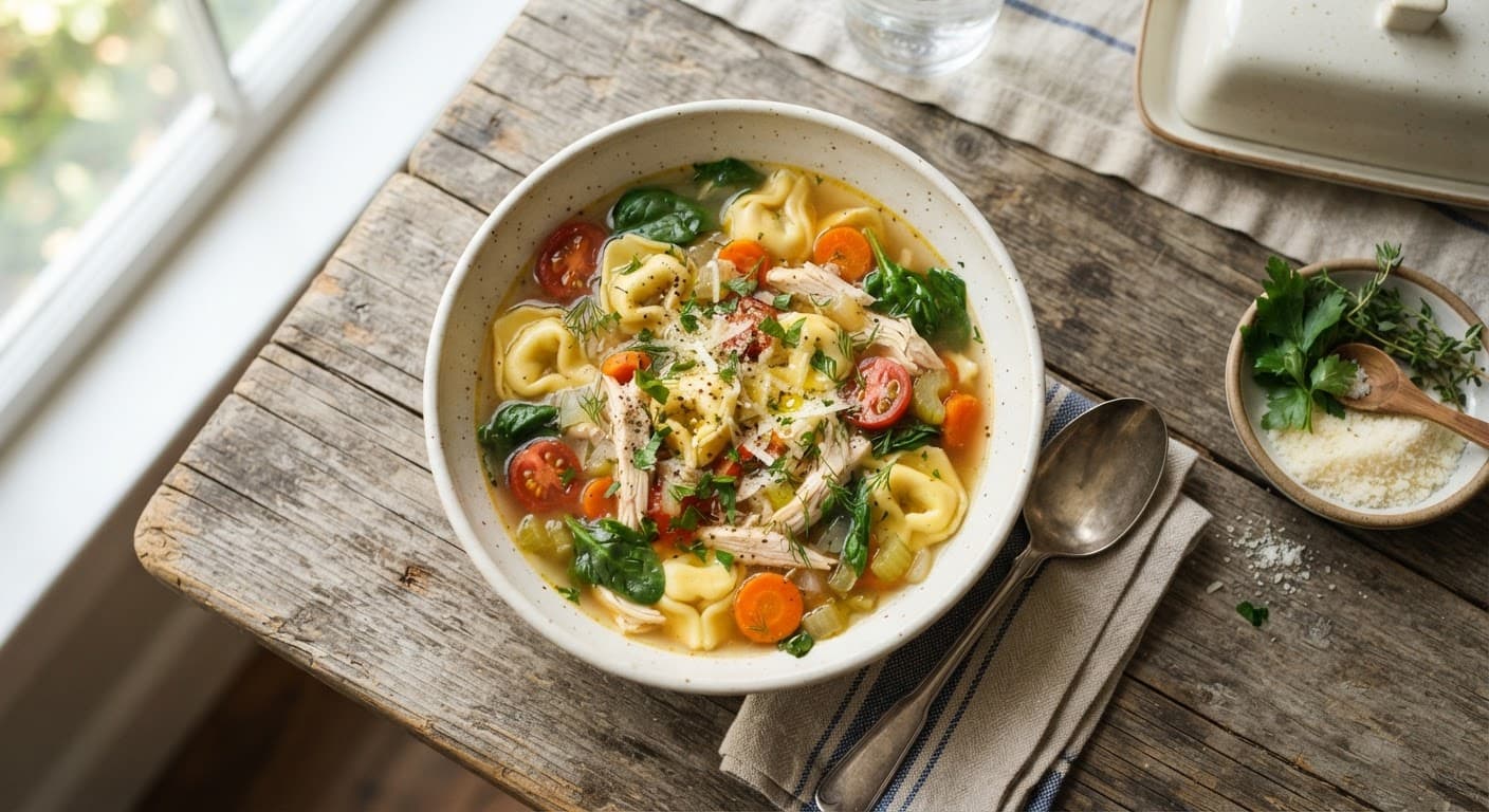 Chicken Tortellini Soup