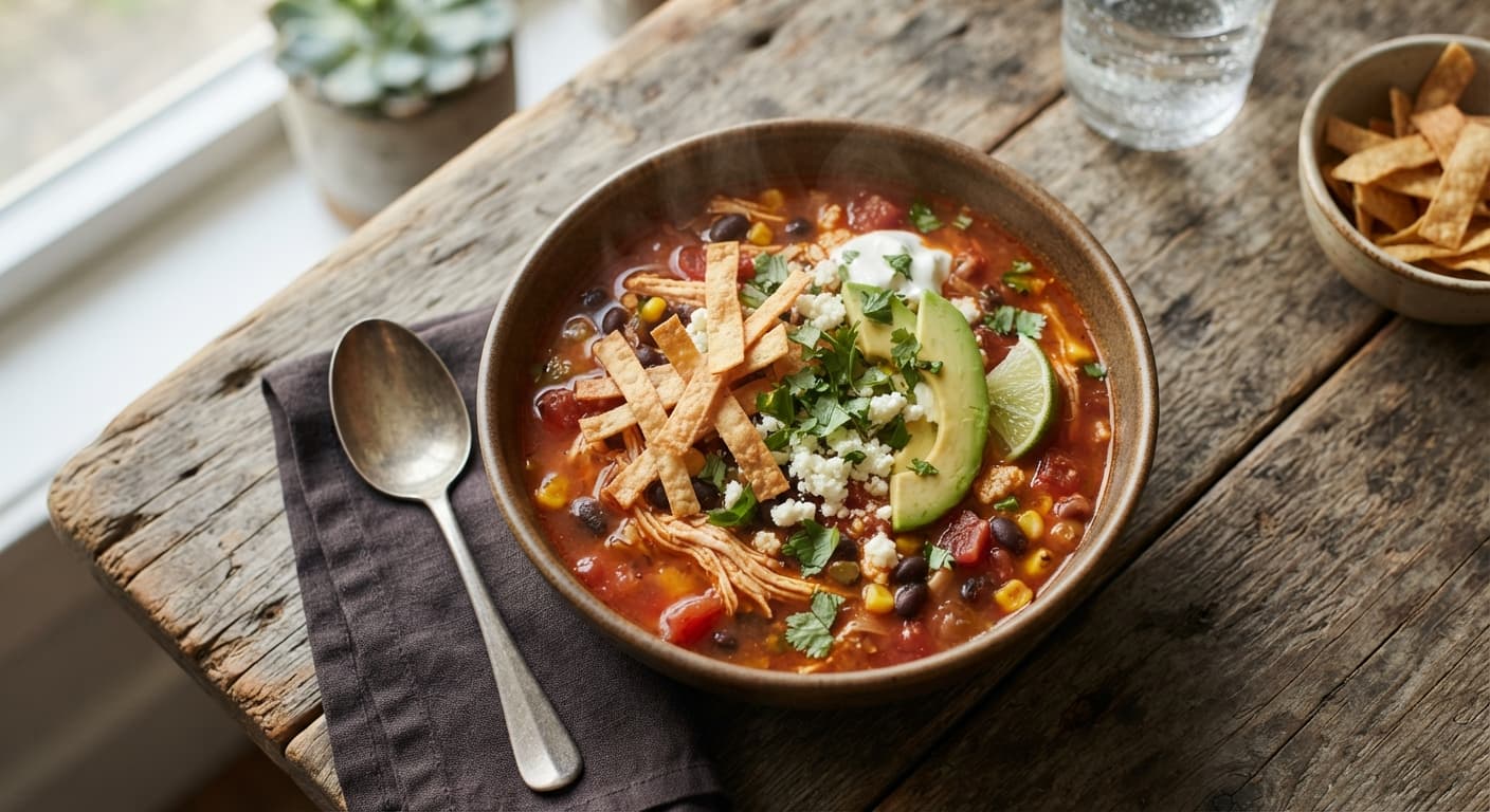 Easy Chicken Tortilla Soup