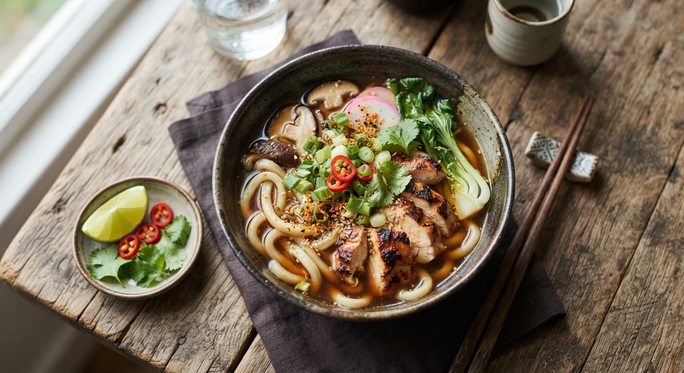Chicken Udon Noodles