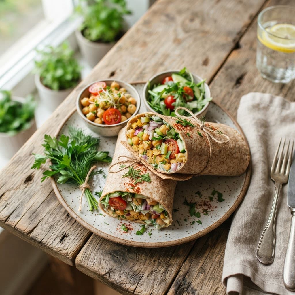 Chickpea Salad Wrap
