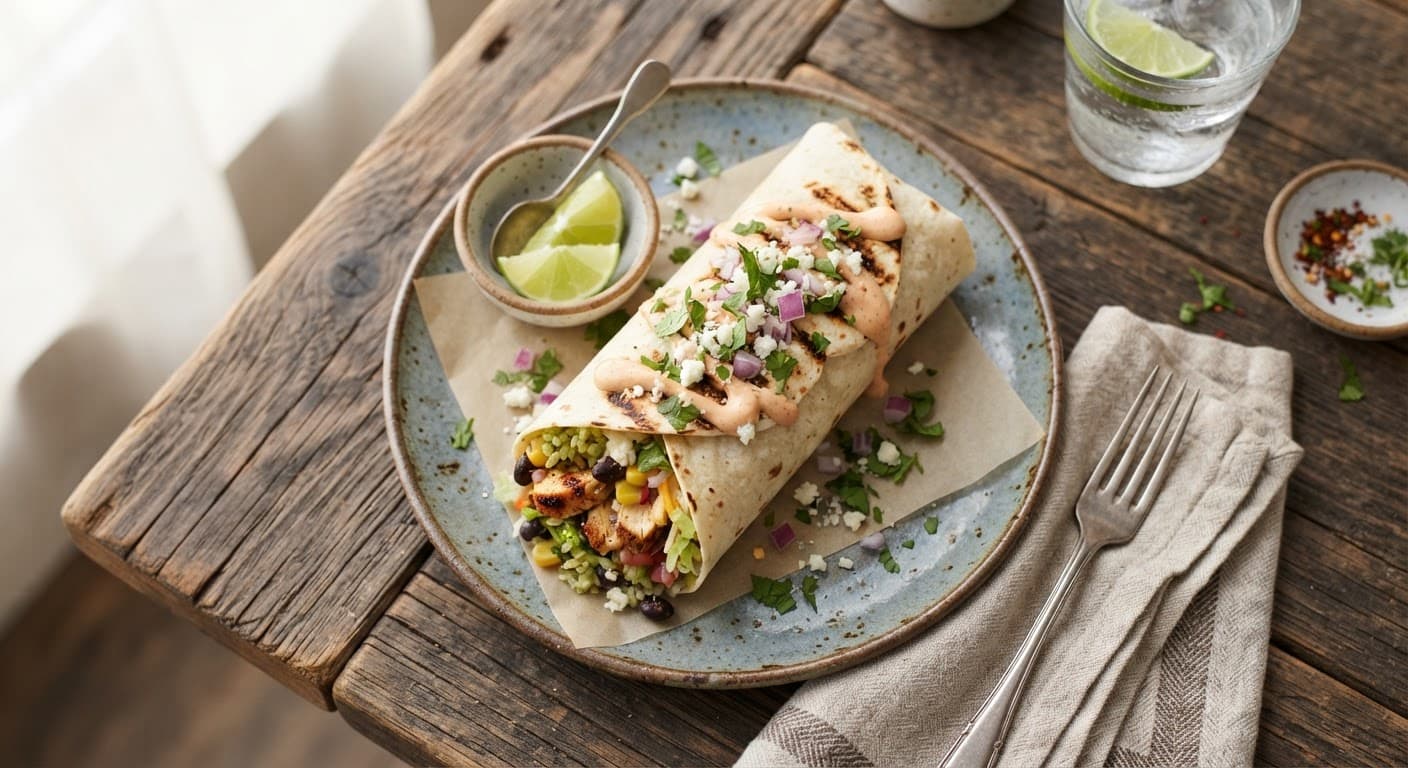 Chipotle Ranch Grilled Chicken Burrito