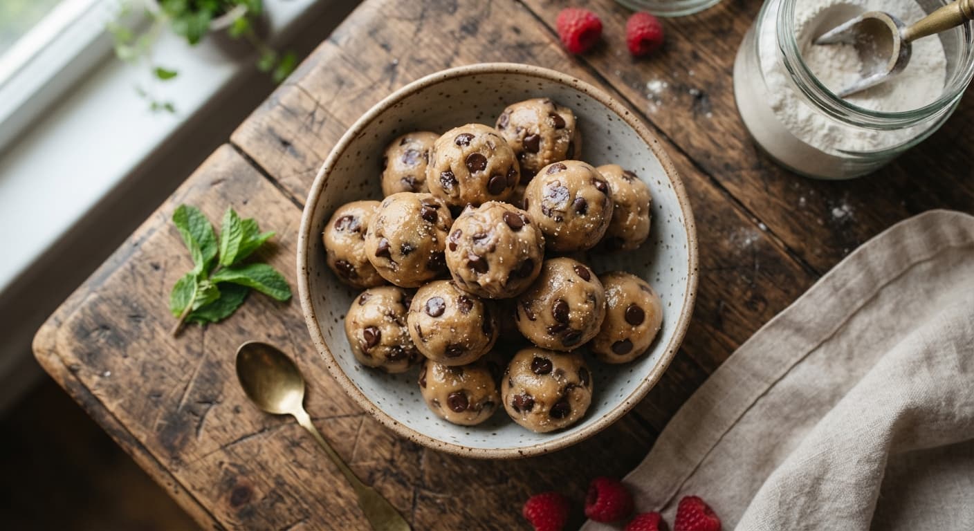 Chocolate Chip Cookie Dough Balls