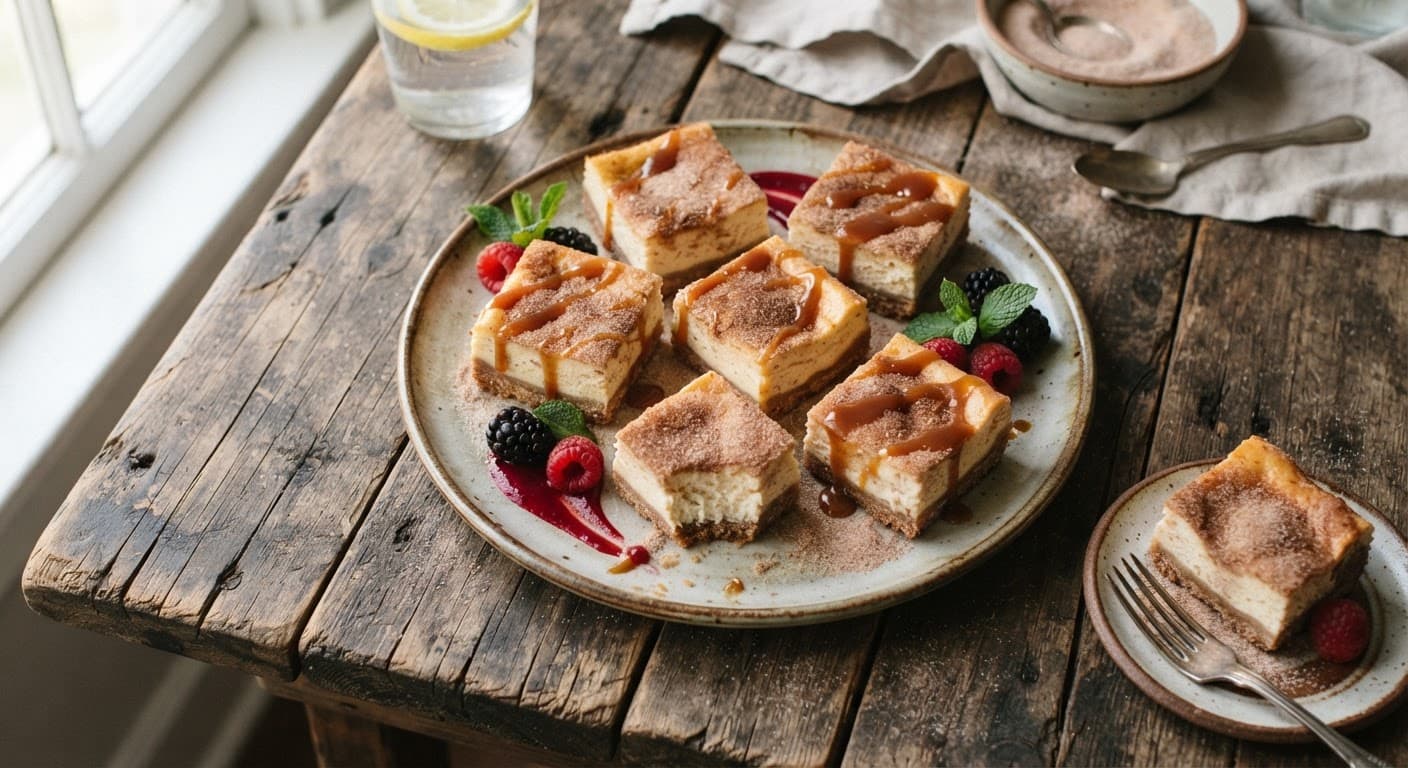 Churro Cheesecake Bars